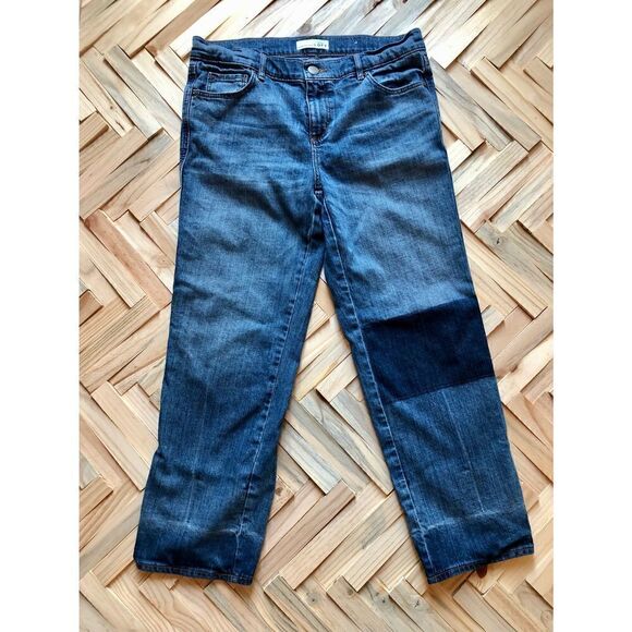 Loft Straight Crop 4 / 27 patch jeans - Picture 2 of 6